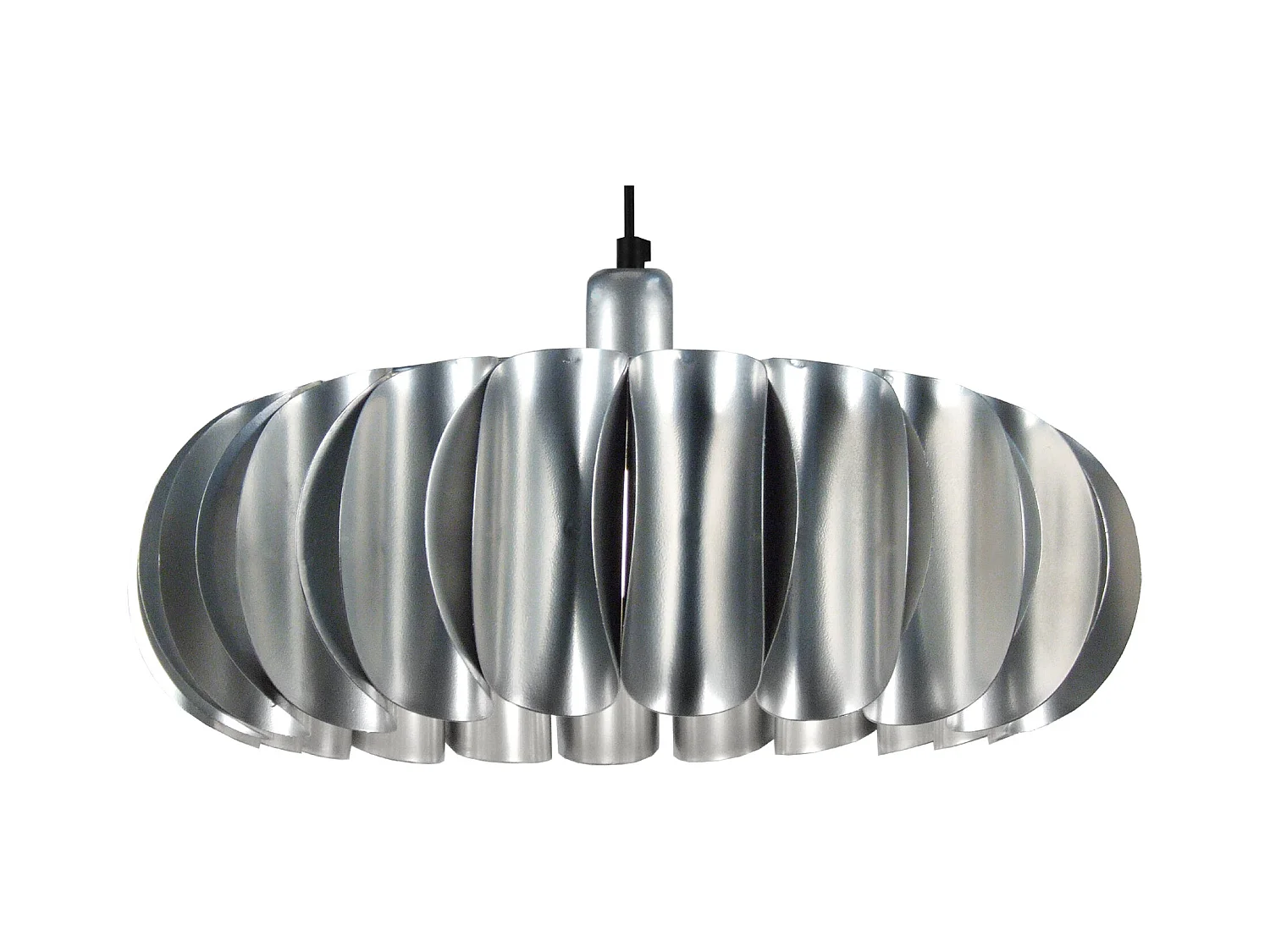 Suspensión  TOSEL , metal,Aluminio ,A80xD 40x P 40cm