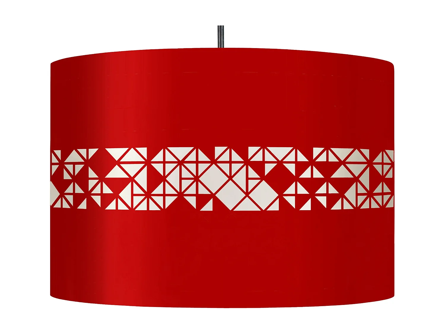 Suspension TOSEL ,métal,Rouge ,H80xD30xP30 cm