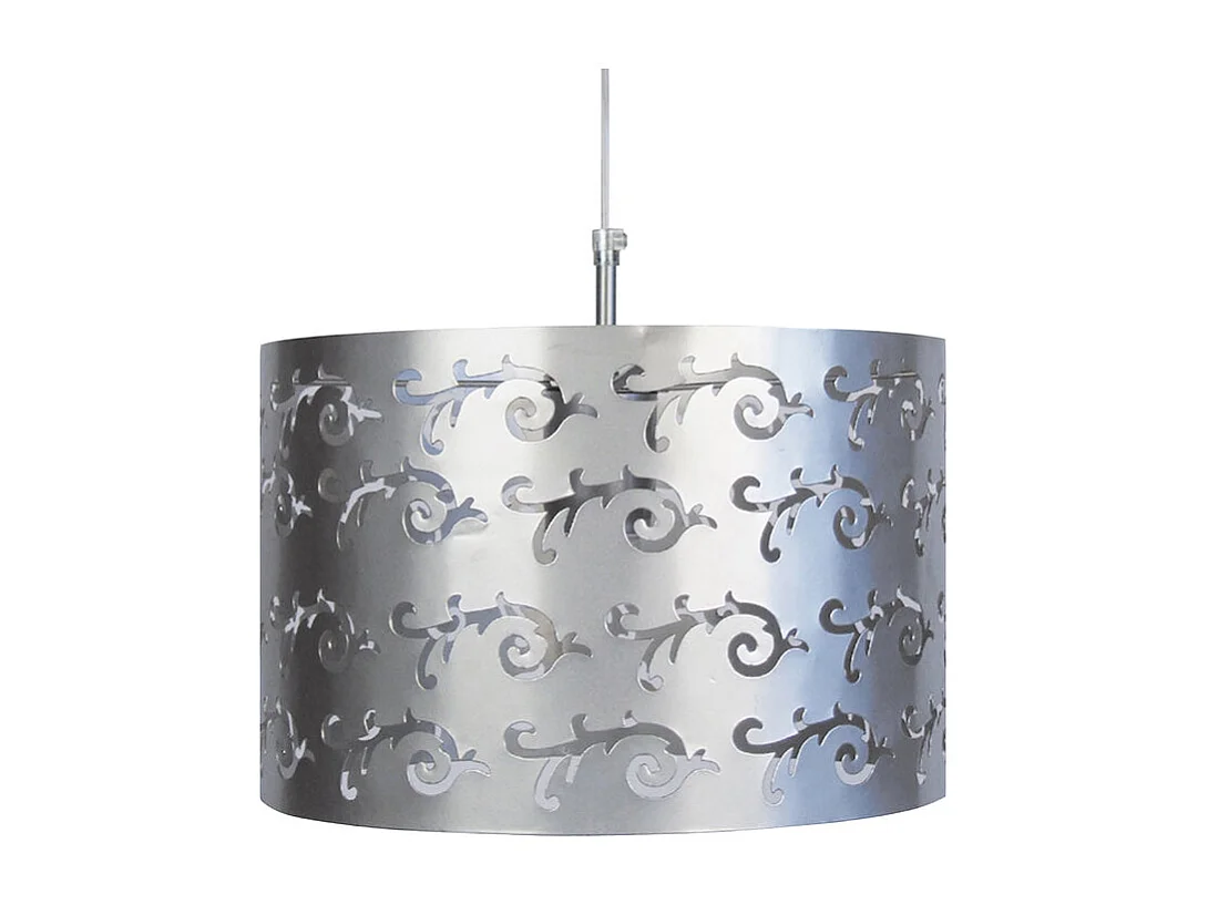 Suspensão TOSEL  LYS metal cilindro preto D30 x  H85  cm