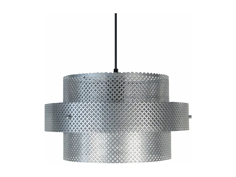 Suspensão TOSEL  STOCKHOLM tecido cônico preto D20 x  H90  cm