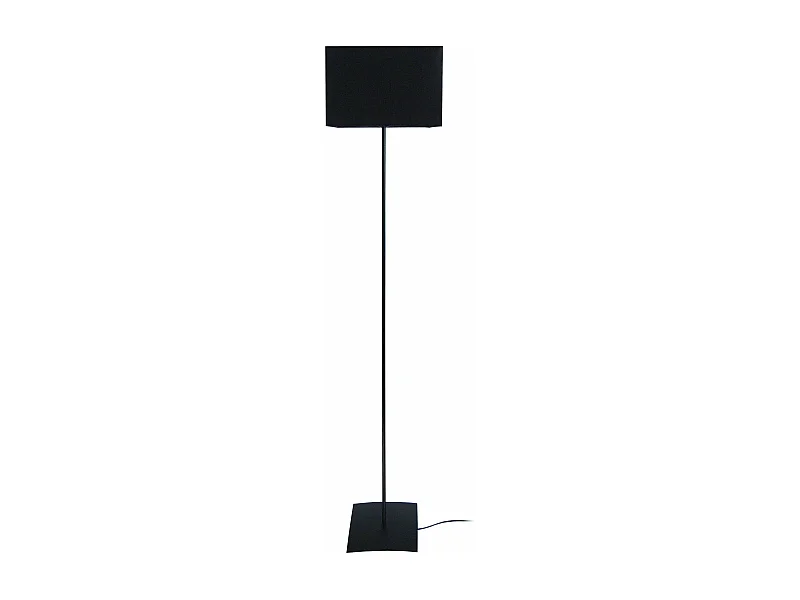 Lampadaire base carré métal   noir 30 cm.