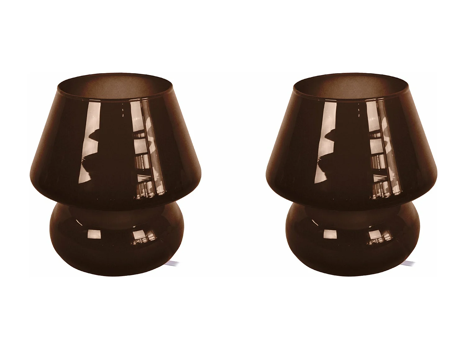 Abajur TOSEL KUBO LT2 tecido quadrado Madeira branca D16 x  H25,5  cm