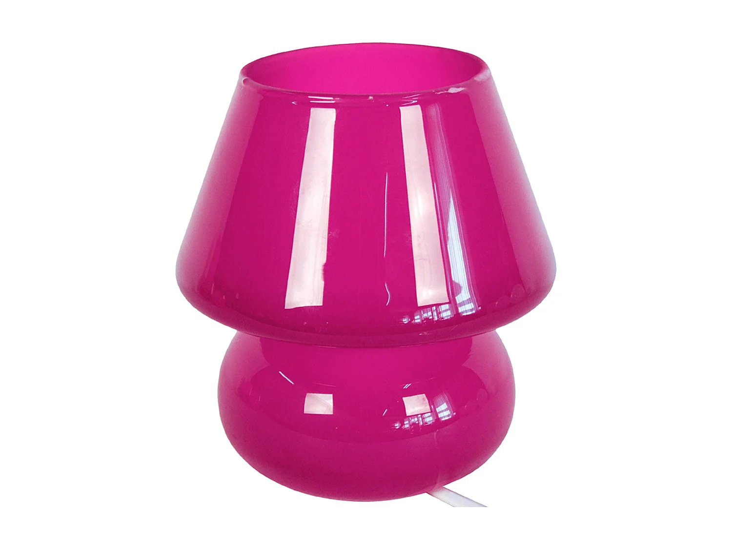 Lámpara de noche TOSEL ,vidrio,Rosa ,A16,5xD15,5xP15,5cm