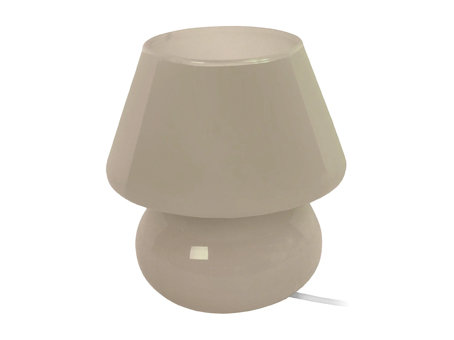 Lampe de Chevet TOSEL ,verre,Gris ,H16,5x D 15,5xP15,5cm