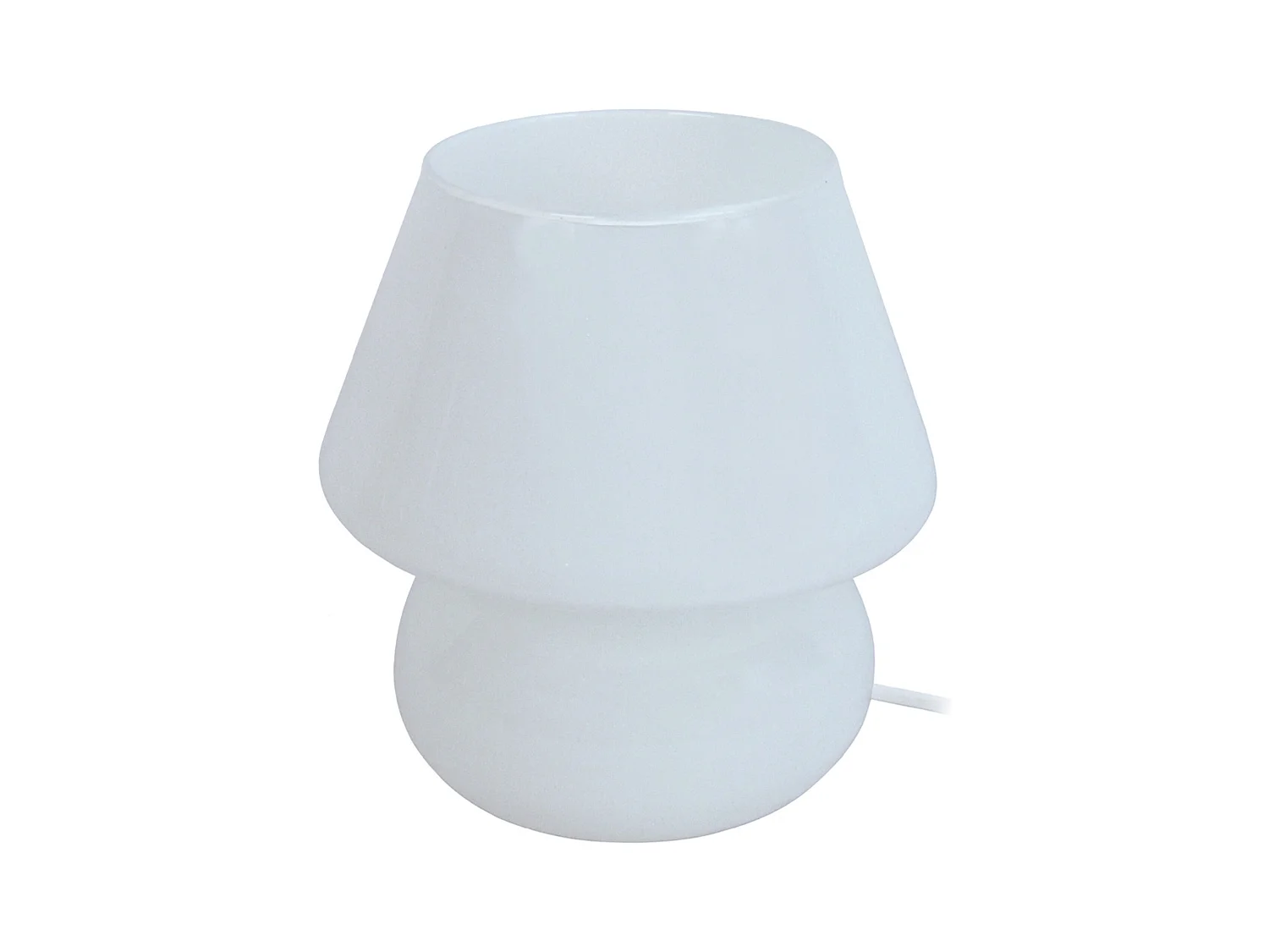 Lámpara de noche TOSEL ,vidrio,Blanco,A24xD14xP14cm