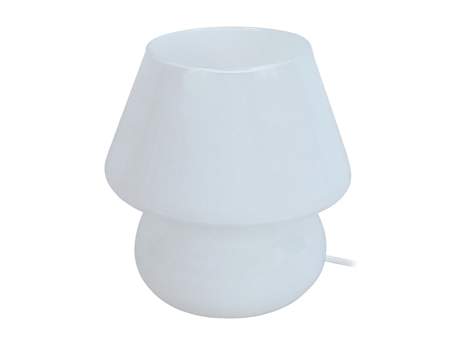 Lámpara de noche TOSEL ,vidrio,Blanco,A24xD14xP14cm