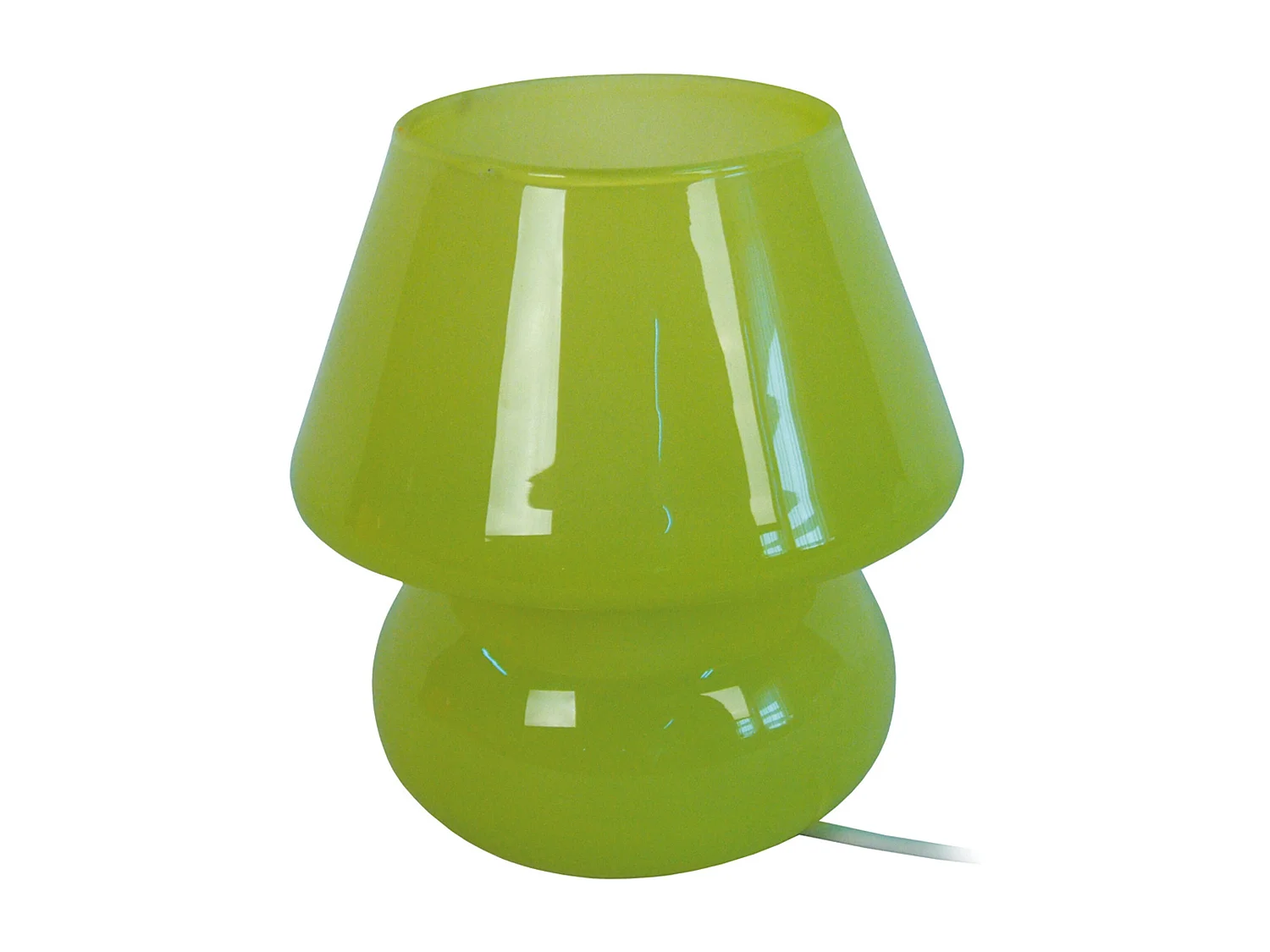 Lámpara de noche TOSEL ,vidrio,Verde,A16,5xD15,5xP15,5cm