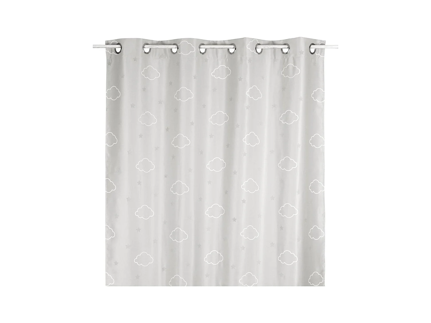 Rideau Occultant "Phosphorescent" 140x260cm Gris