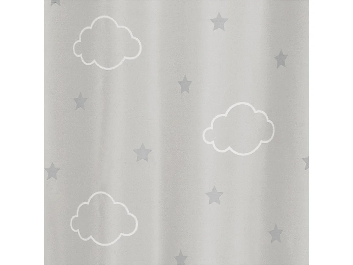 Rideau Occultant "Phosphorescent" 140x260cm Gris