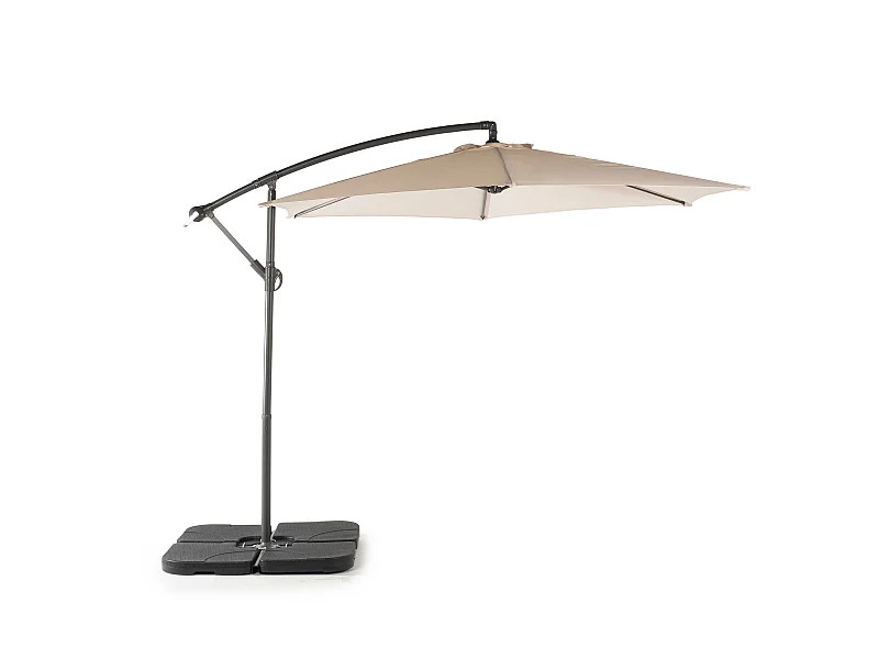 Parasol Trafalgar 1 Parasol Aluminio, acero y poliéster Beige KieferGarden