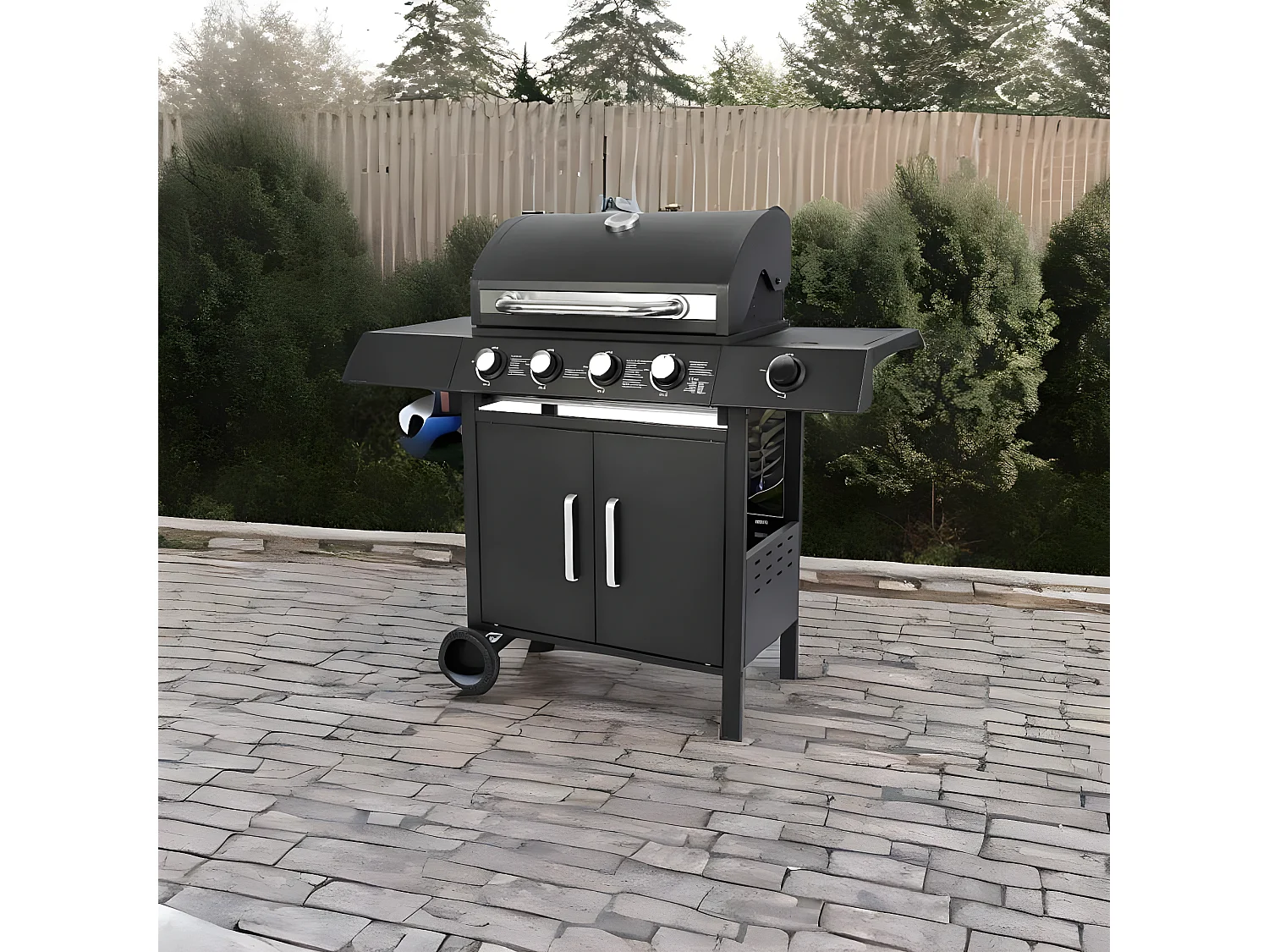 Barbacoa de gas Fuji Acero Kiefergarden