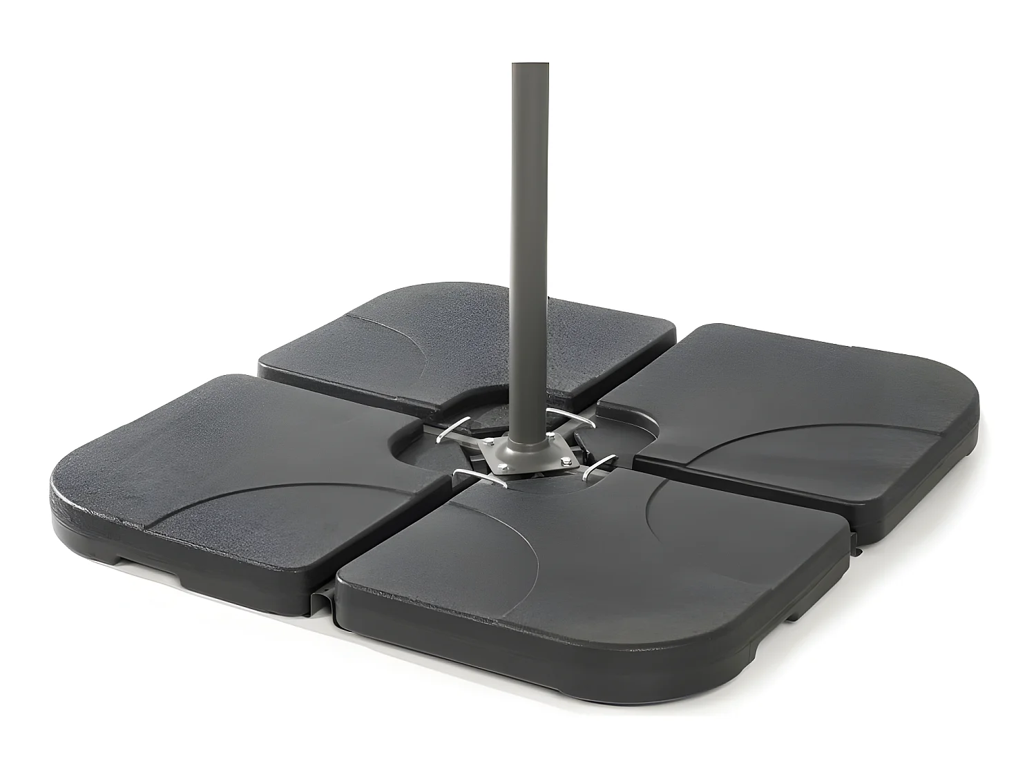 Base parasol cuadrada 1 Base parasol cuadrada Plástico KieferGarden