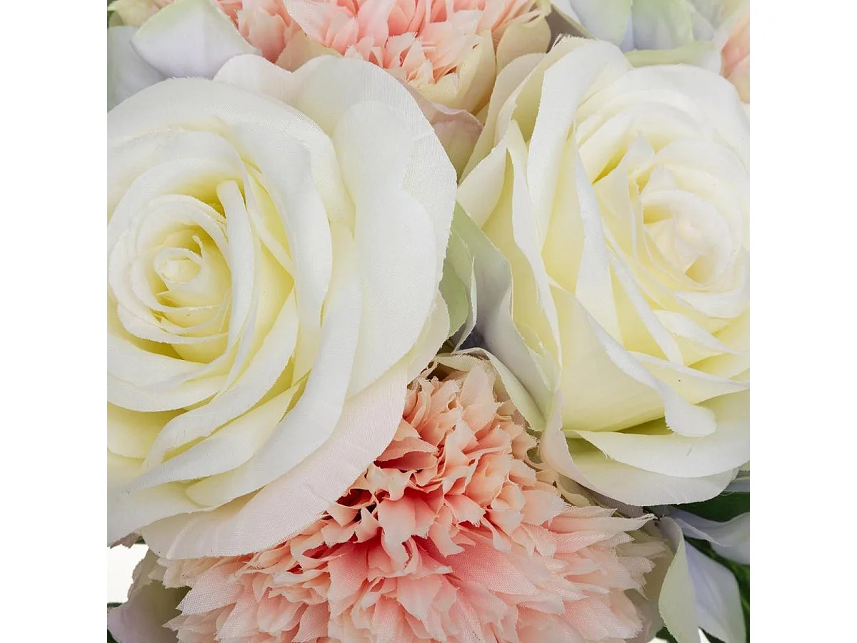 Bouquet de Fleurs "Oeillet" 26cm Multicolore