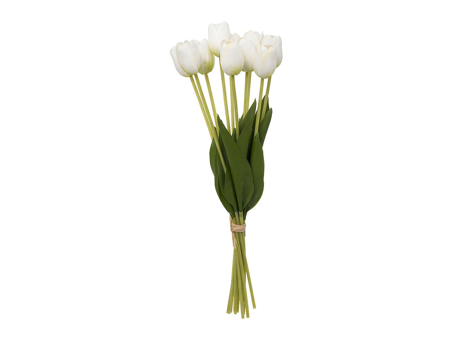Bouquet de Fleurs Artificielles "Tulipes" 48cm Blanc