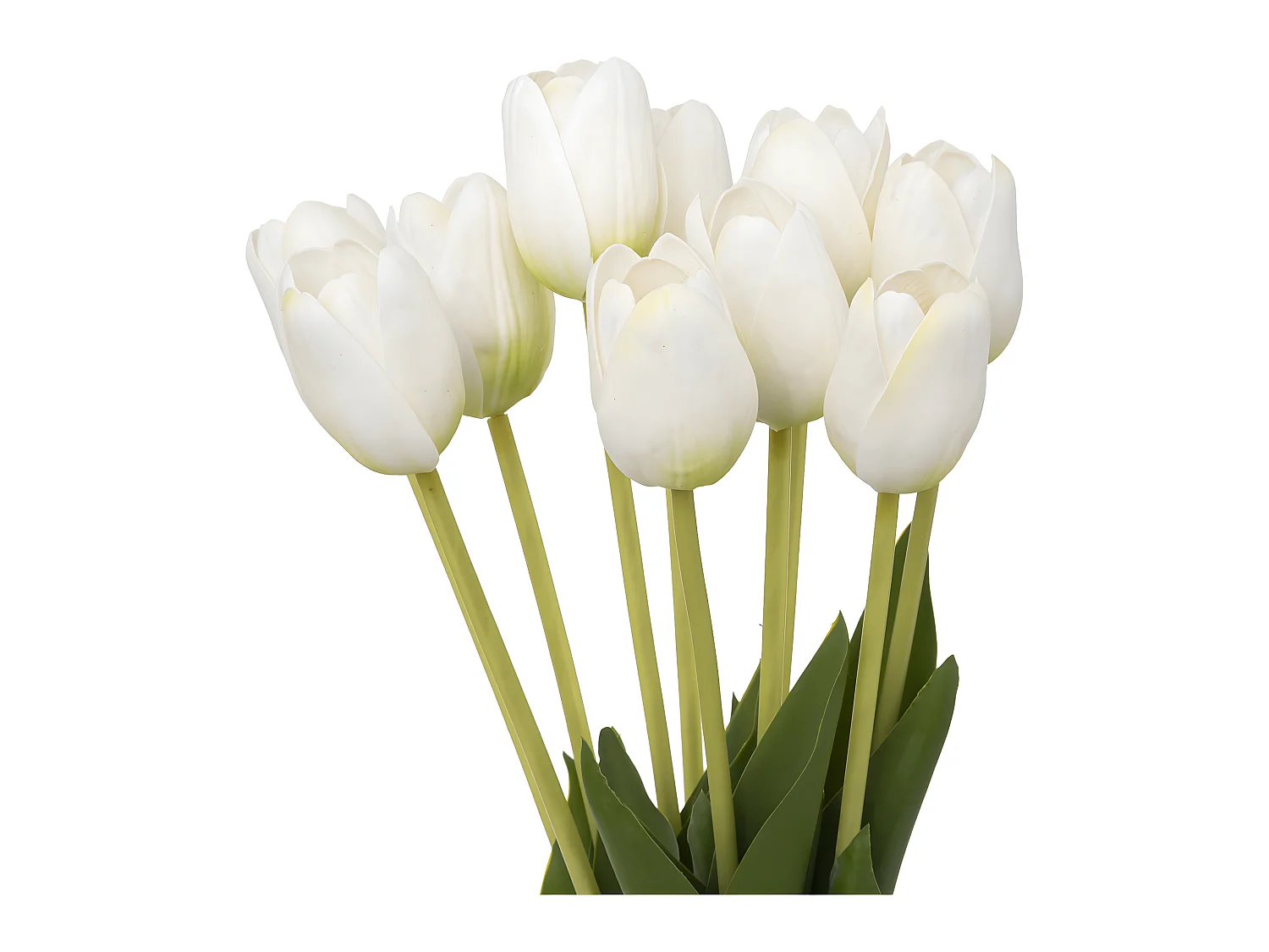 Bouquet de Fleurs Artificielles "Tulipes" 48cm Blanc