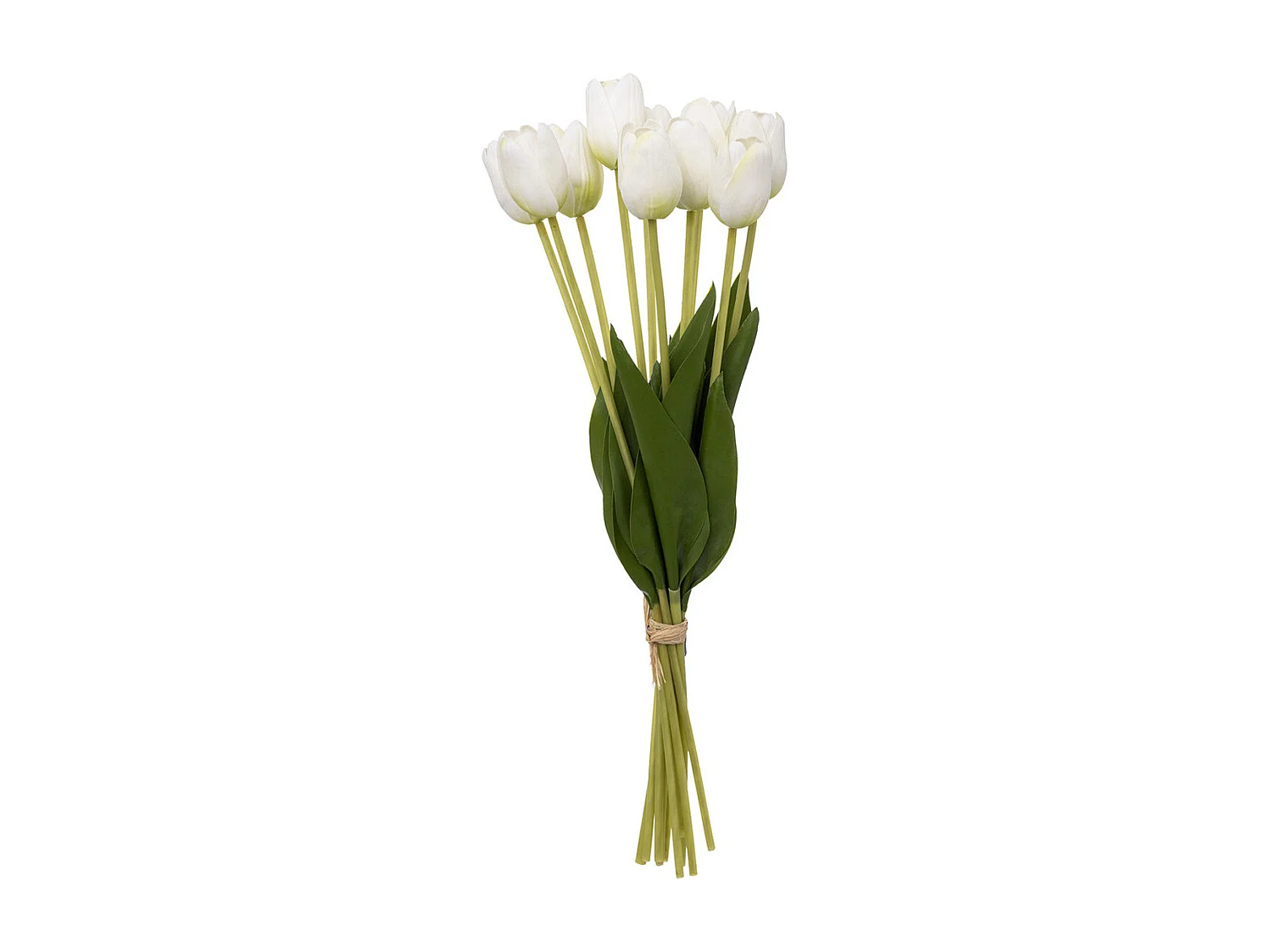 Bouquet de Fleurs Artificielles "Tulipes" 48cm Blanc