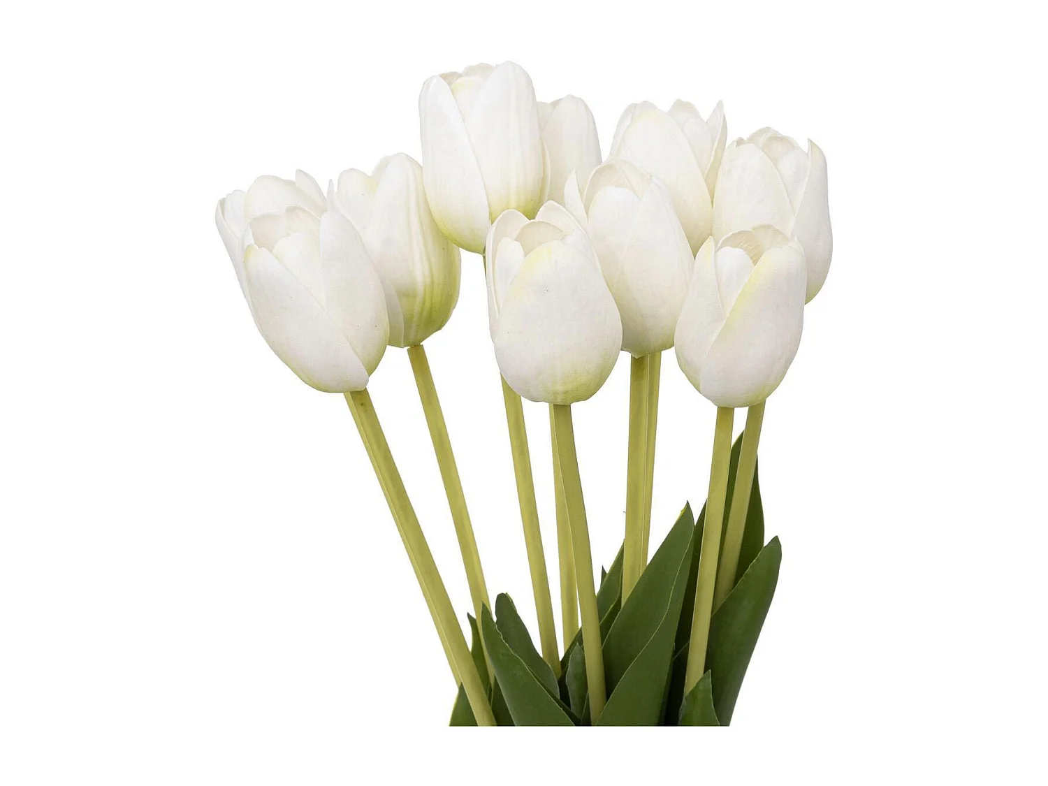 Bouquet de Fleurs Artificielles "Tulipes" 48cm Blanc