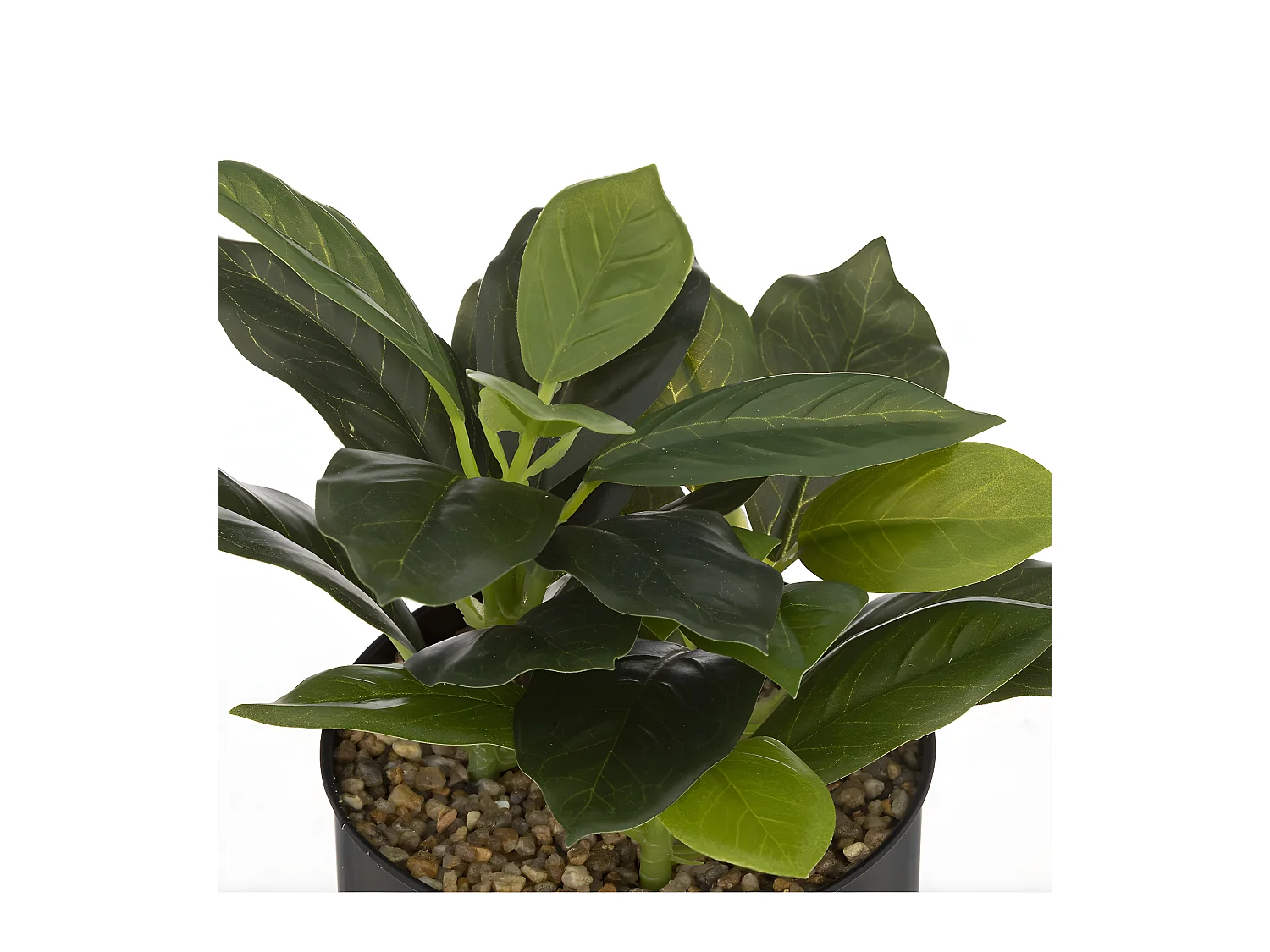 Plante artificielle Pot en métal H 20 cm