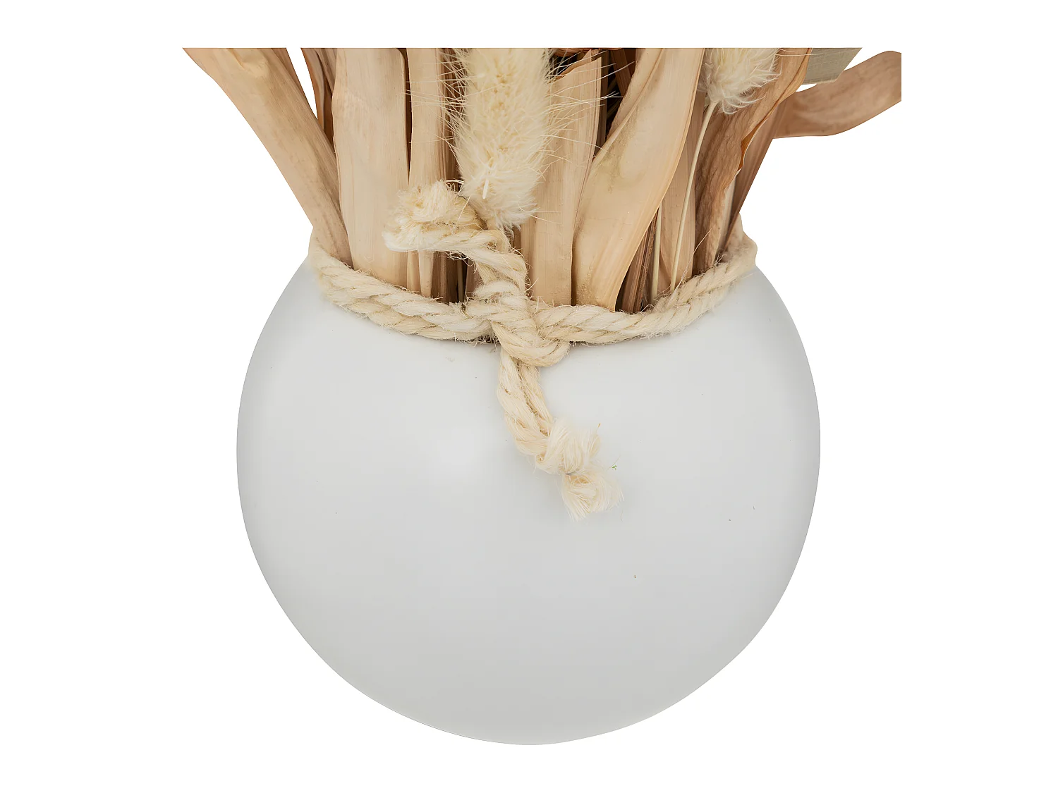 Composition de Fleurs Séchées Vase en Céramique D. 10 x H. 25 cm