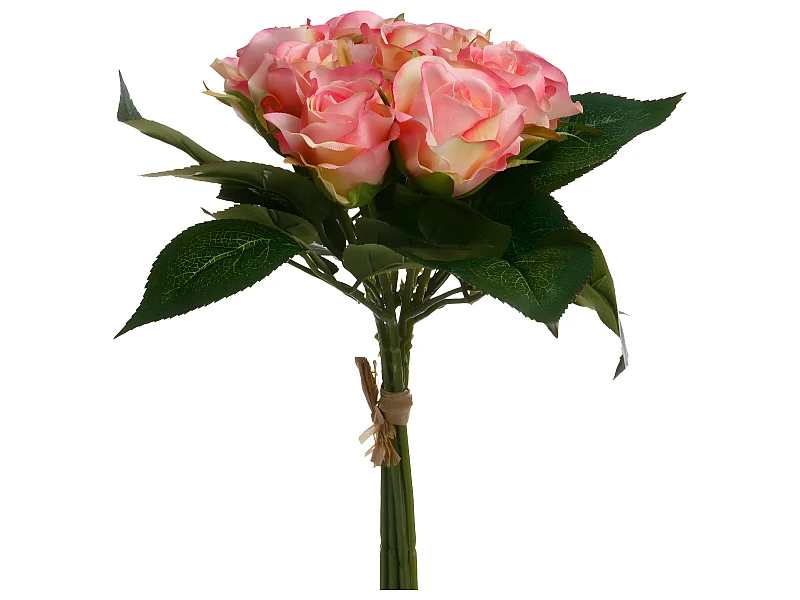 Bouquet de Fleurs "9 Roses" 25cm Rose