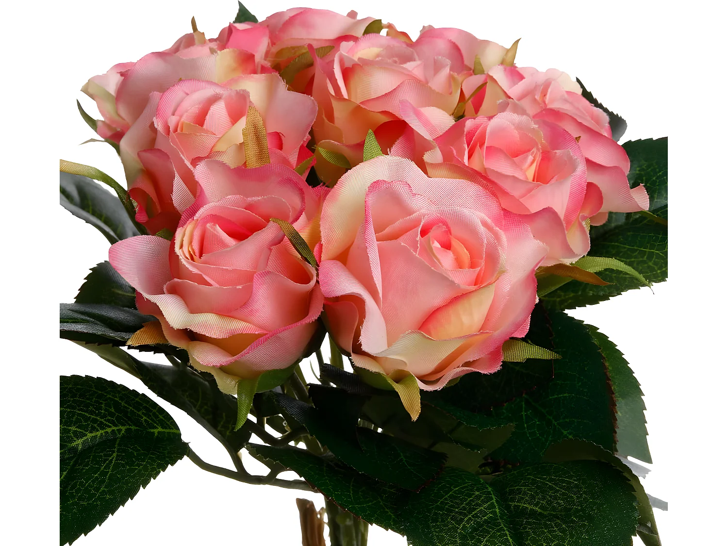 Bouquet de Fleurs "9 Roses" 25cm Rose