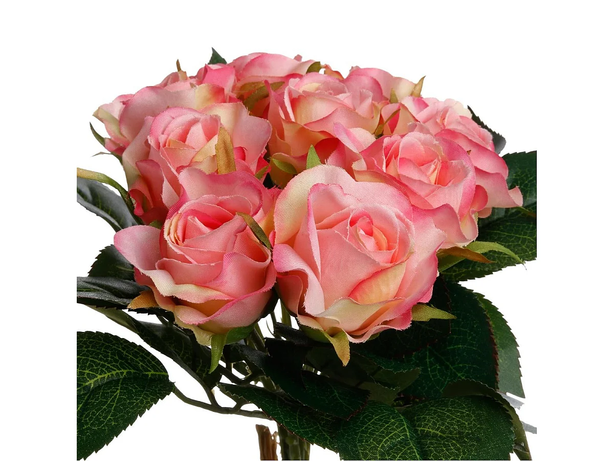 Bouquet de Fleurs "9 Roses" 25cm Rose