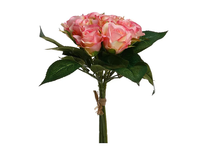 Bouquet de Fleurs "9 Roses" 25cm Rose