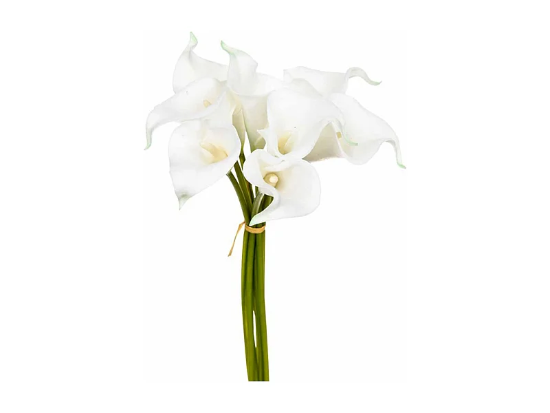 Bouquet de Fleurs "8 Aromes" 36cm Blanc