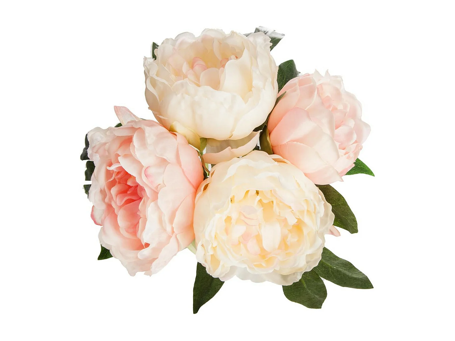 Bouquet de Fleurs "4 Pivoines" 30cm Rose