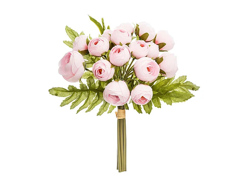 Bouquet de Fleurs "18 Mini Camelia" 30cm Rose