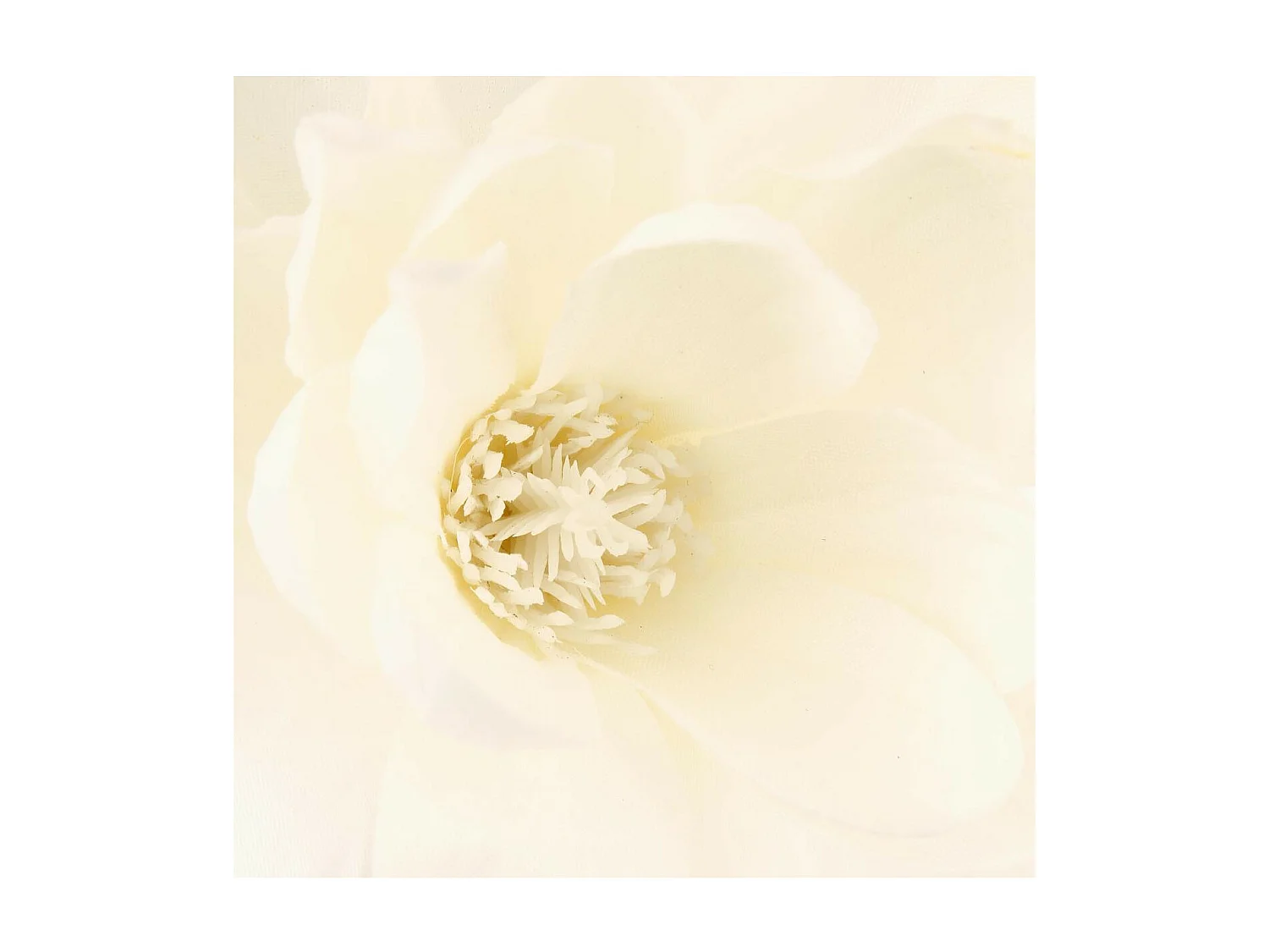 Composition Florale Avec Vase "Magnolia" 73cm Blanc