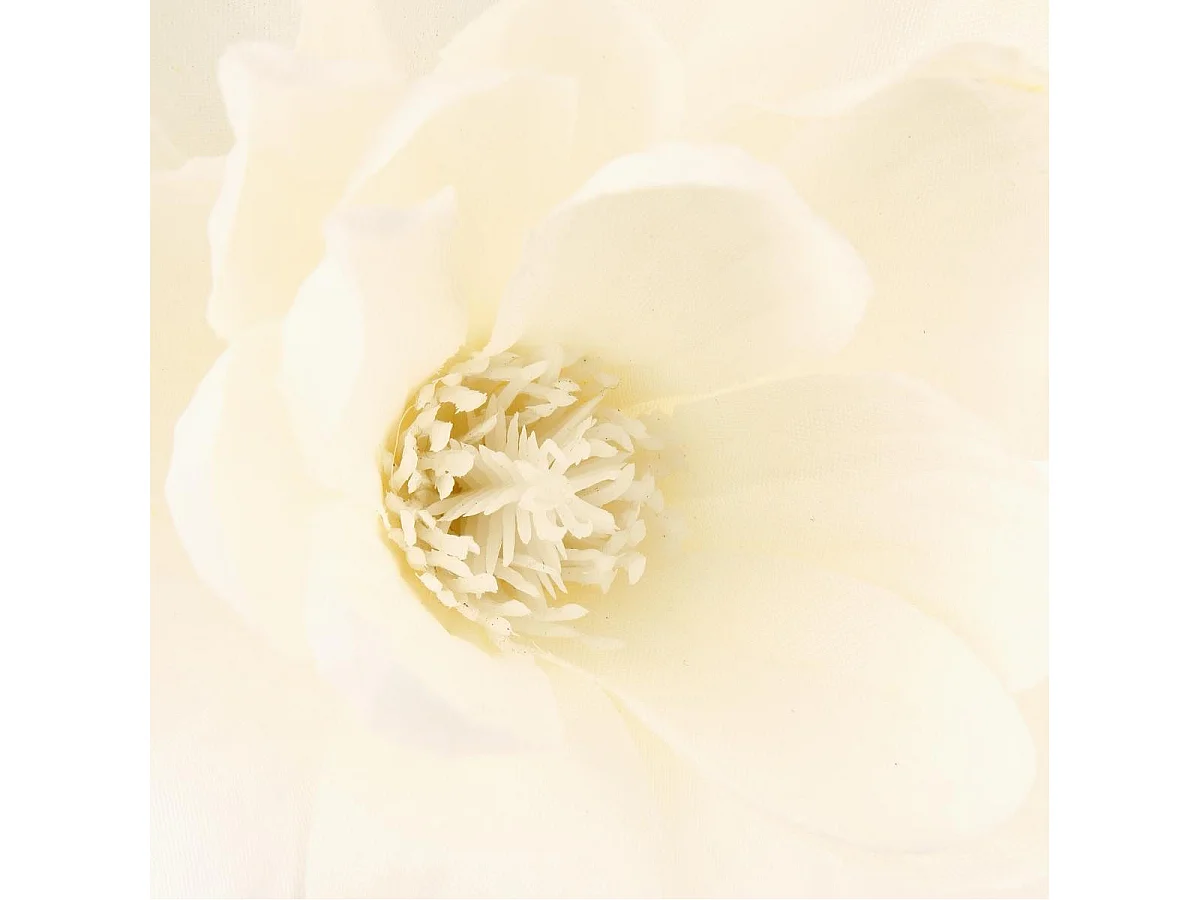 Composition Florale Avec Vase "Magnolia" 73cm Blanc