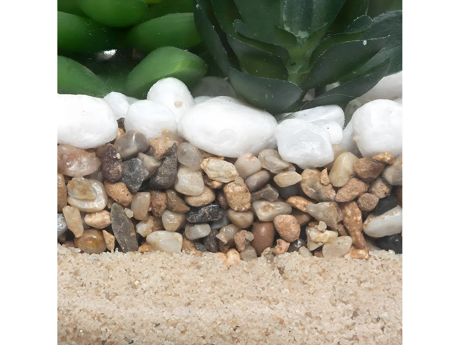 Composition "Plante Artificielle" 15cm Transparent