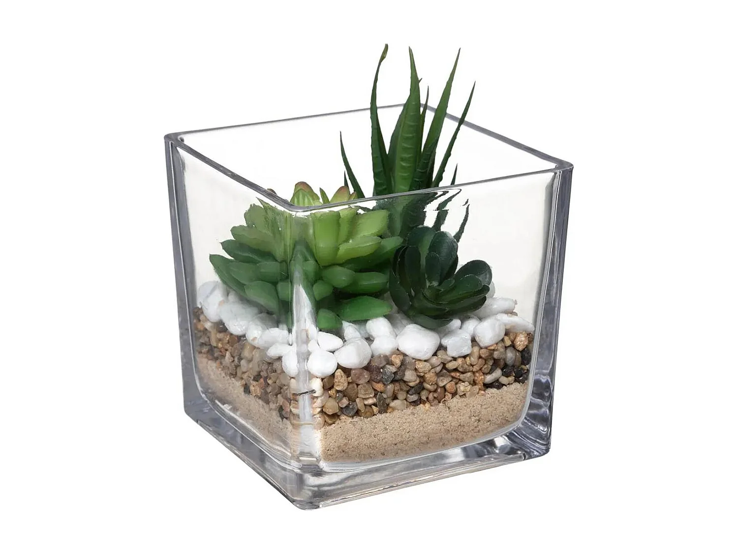 Composition "Plante Artificielle" 15cm Transparent