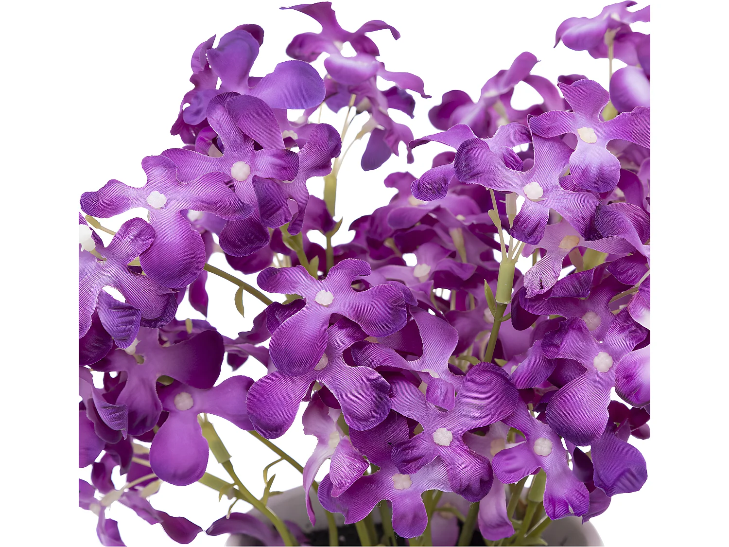 Composition Florale & Vase "Violette" 27cm Violet