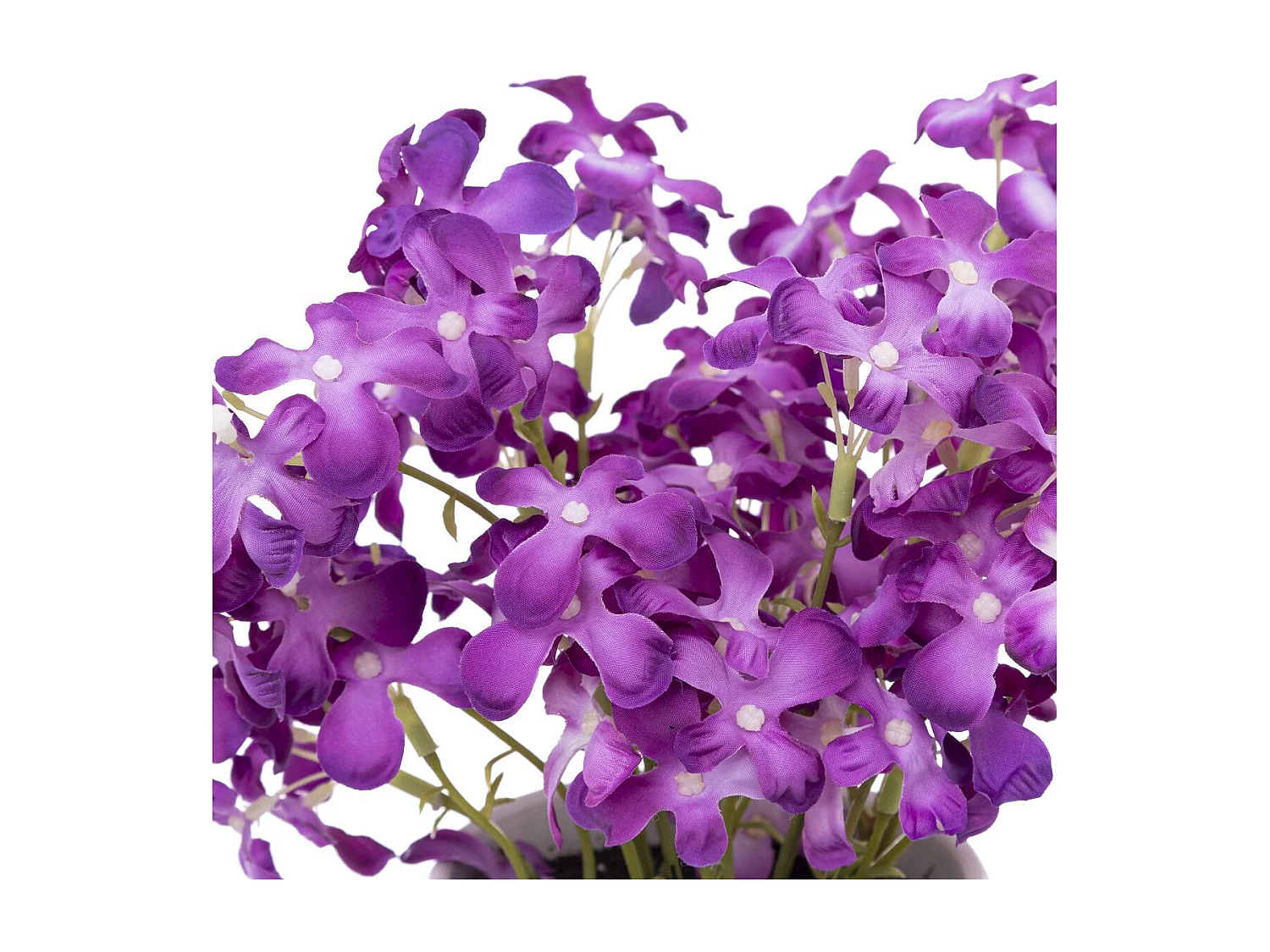 Compoition Florale & Vae "Violette" 27cm Violet