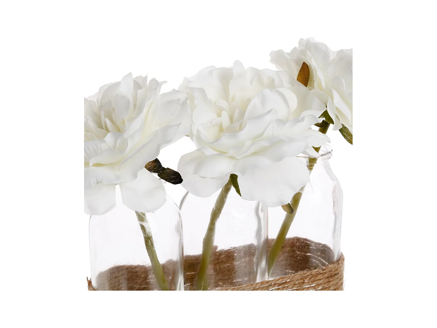 Composition Florale Artificielle "Tube" 23cm Naturel