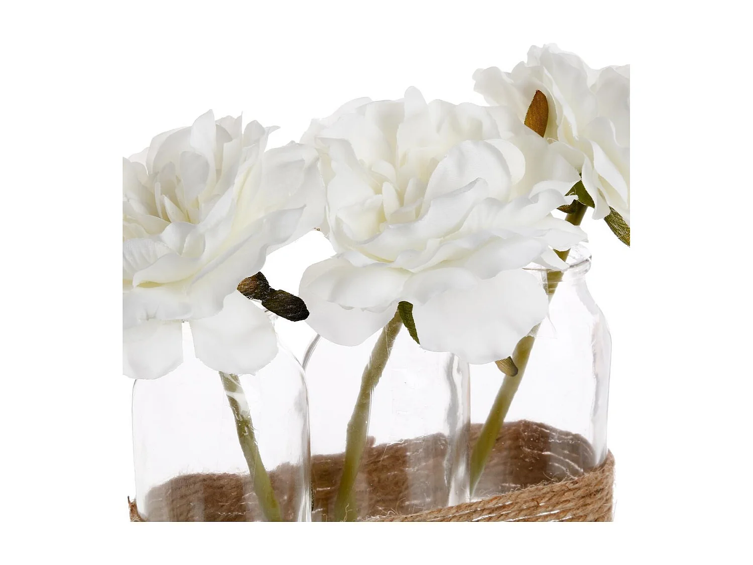 Composition Florale Artificielle "Tube" 23cm Naturel