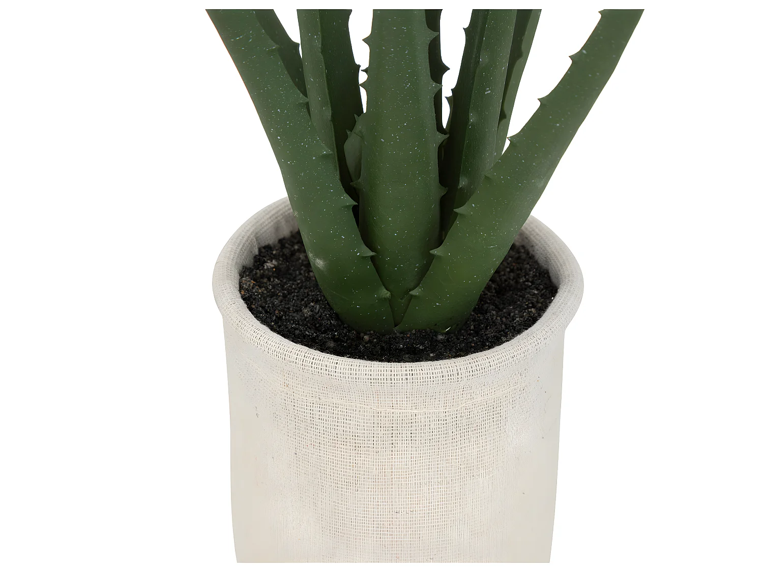 Plante artificielle Aloe vera Pot en coton H 29 cm