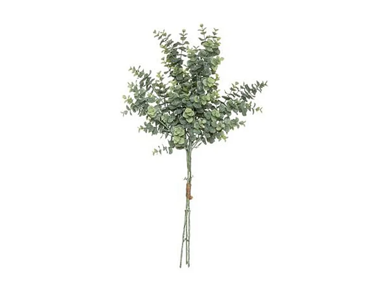 Plante Artificielle "Bouquet Eucalyptus" 63cm Vert