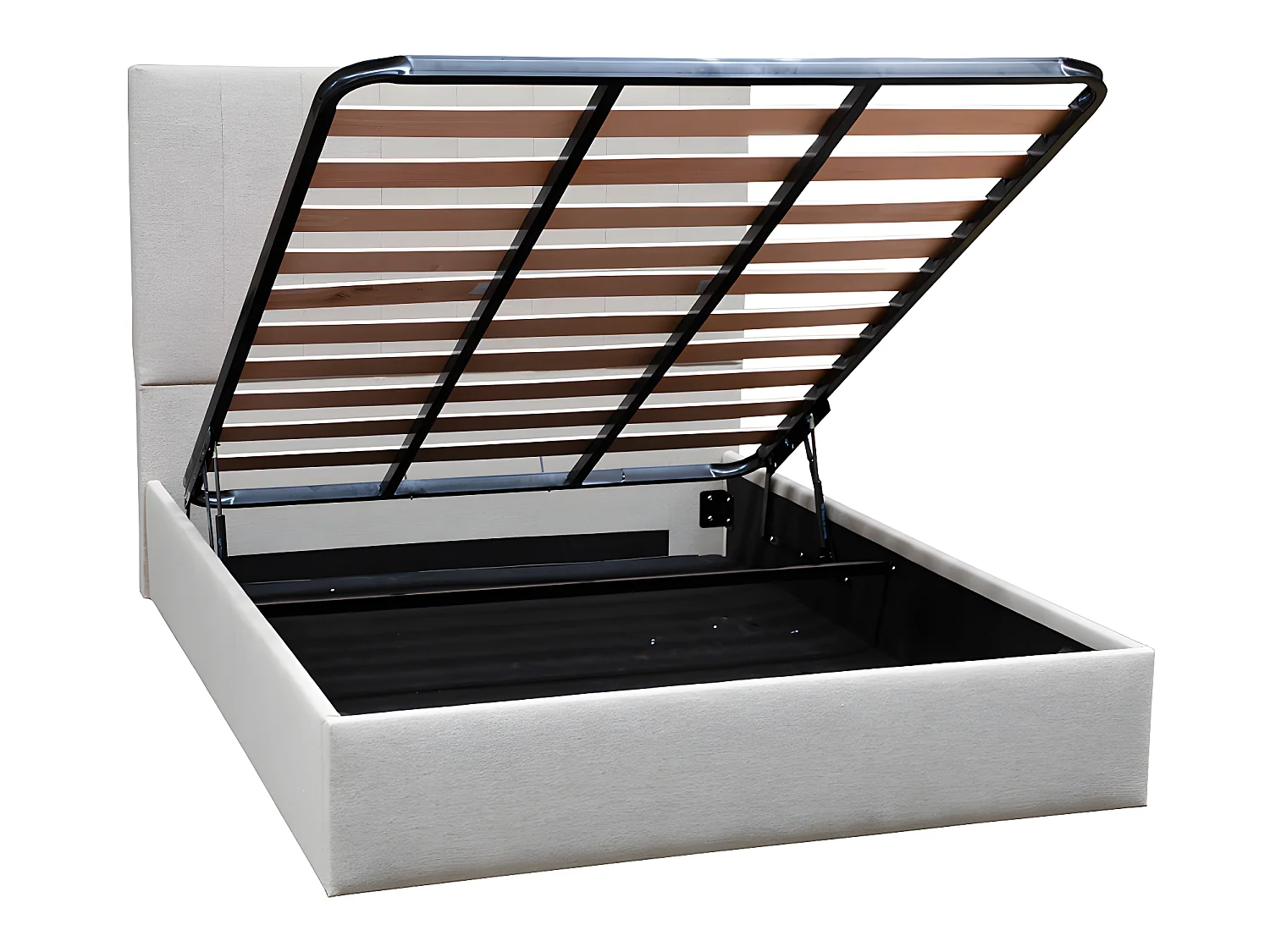 BELLECOUR LITERIE | Lit coffre COURCHEVEL 140x200 cm | Coloris Beige