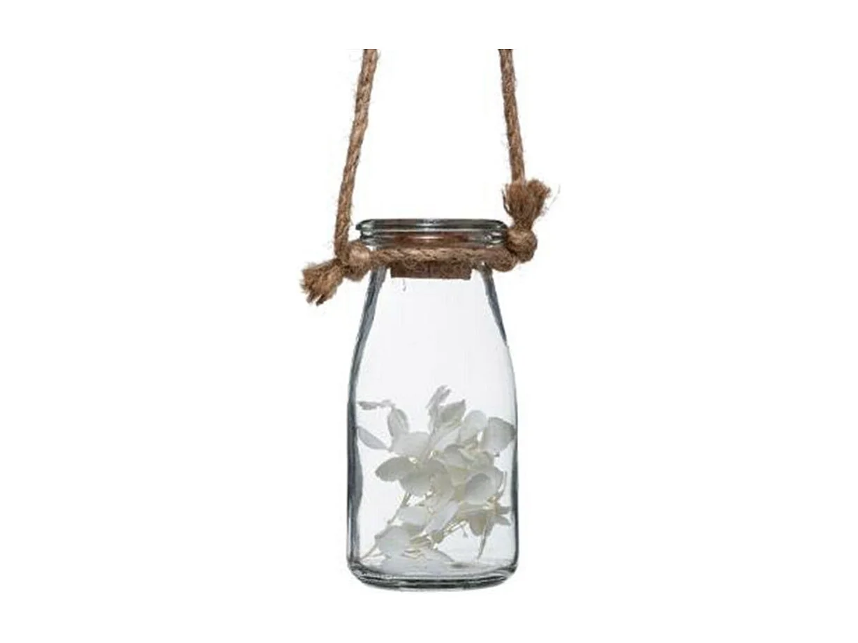 Suspension Murale "4 Fleurs Séchées" 53cm Naturel