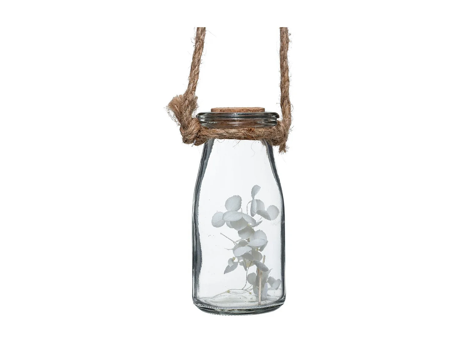 Suspension Murale "4 Fleurs Séchées" 53cm Naturel