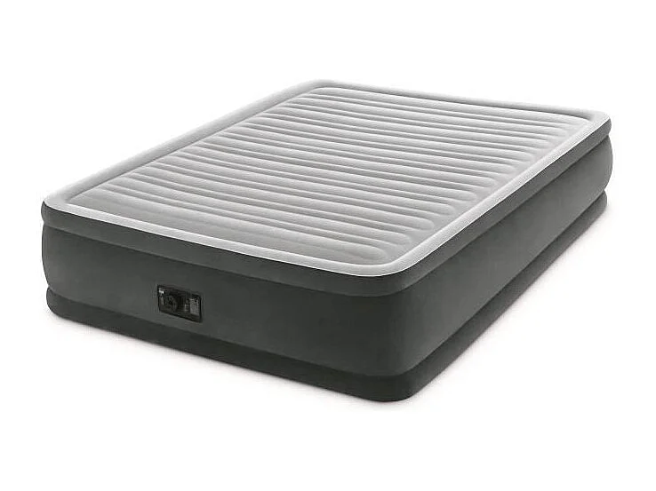 Cama hinchable Comfort plush Intex 2 personas con bomba eléctrica 46x152x203 cm