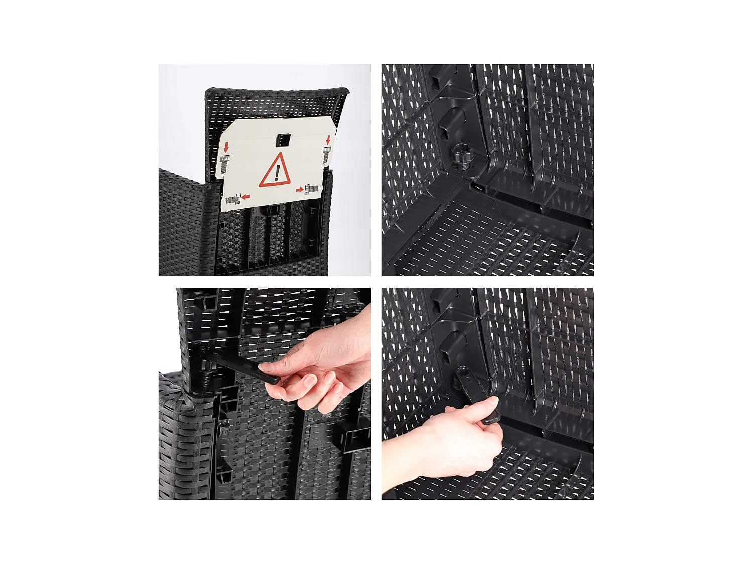 Tuinstoel Iowa grafietkleurig 215526