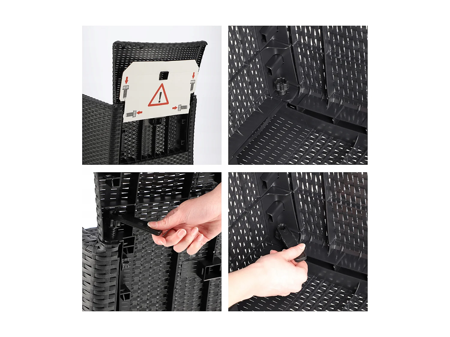 Gartensessel Iowa Graphitgrau 215526