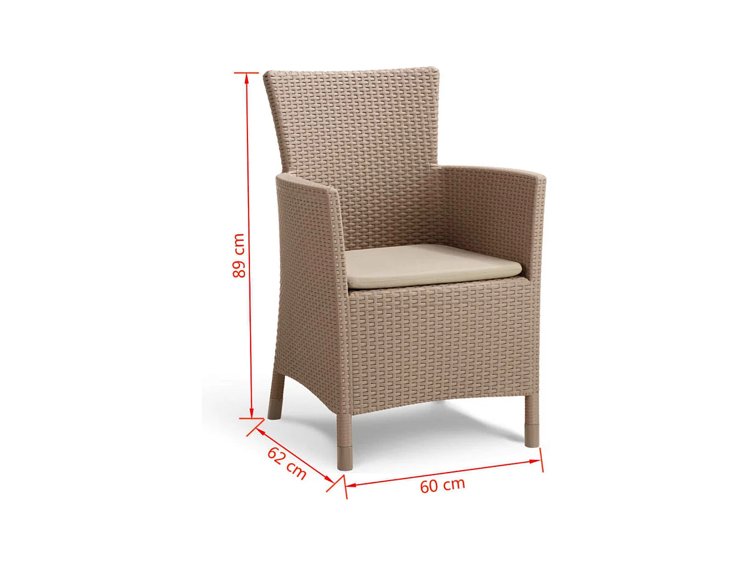 Gartensessel Iowa Cappuccino 215519