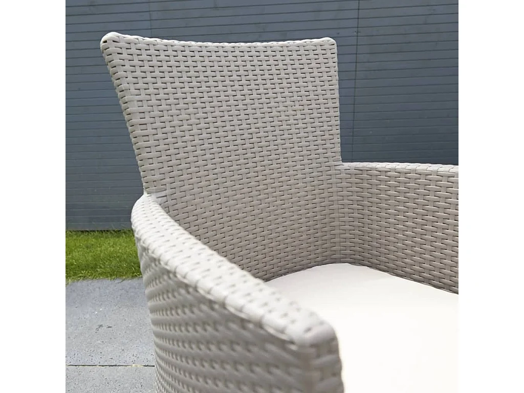 Chaise de salle à manger de jardin Iowa Cappuccino 215519