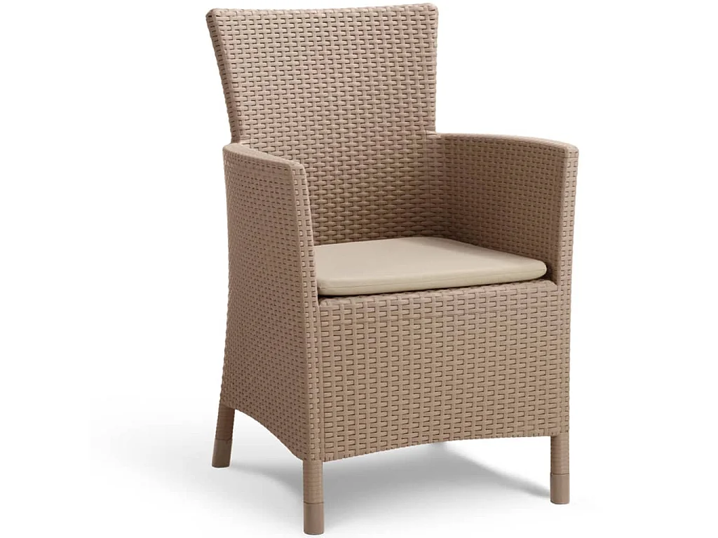Chaise de salle à manger de jardin Iowa Cappuccino 215519