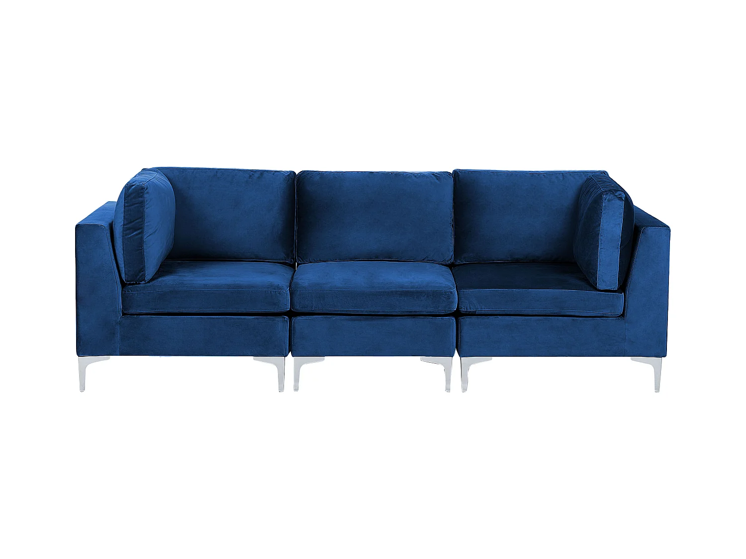 Modulaire bank EVJA Fluweel Marineblauw 3-zitter